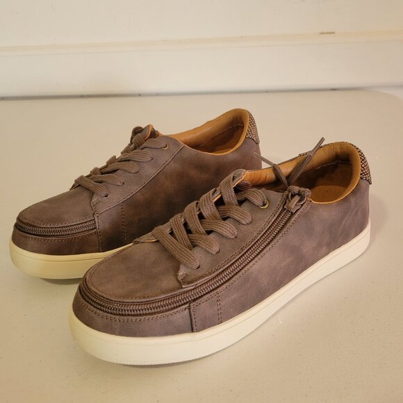 NEW Billy Footwear Women Sneaker Low Top Zip Espresso Adaptive Size 8.5 W KF198 - Picture 2 of 6
